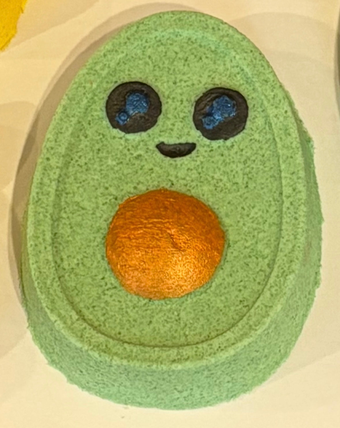 Avocado shaped bath bomb whoopsie
