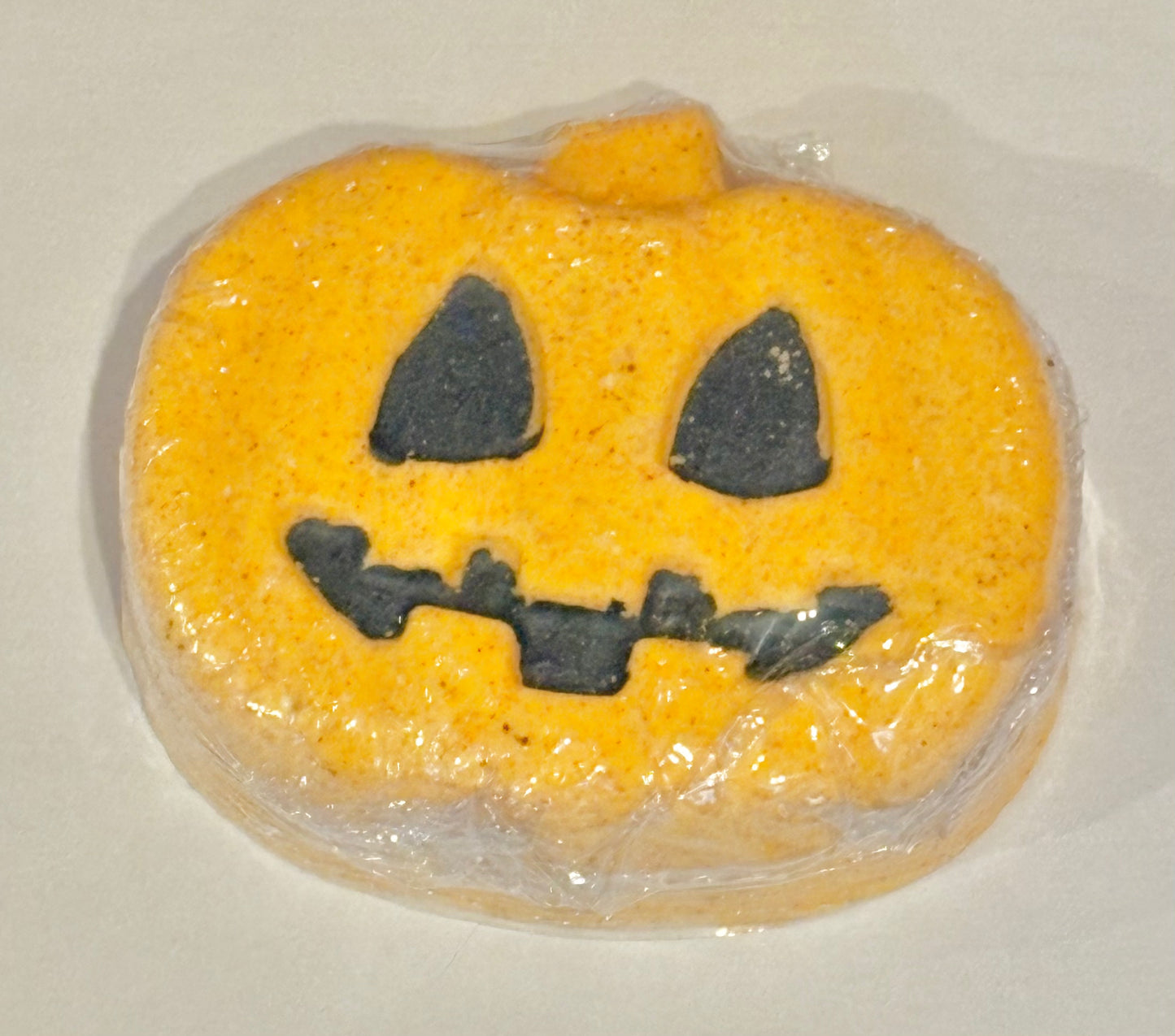Pumpkin shaped bath bomb