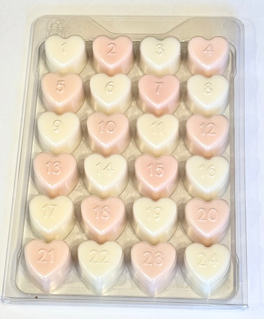 24-Day Wax Melt Advent Calendar – Christmas Heart Collection