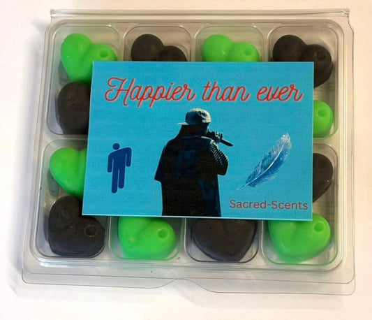 Happier Than Ever wax melt collection
