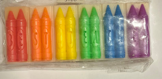 Crayon design Best Teacher snap bar