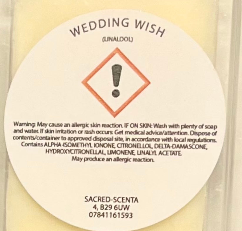 Wedding Wish Wax Melt Clamshell
