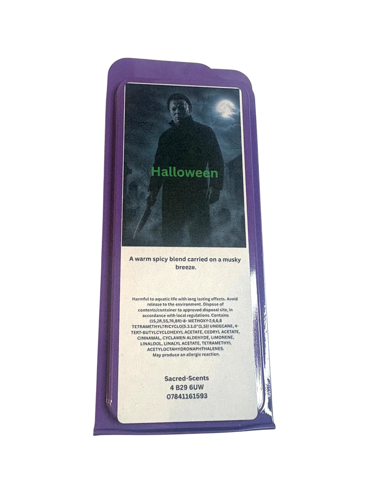 Halloween wax melt clamshell