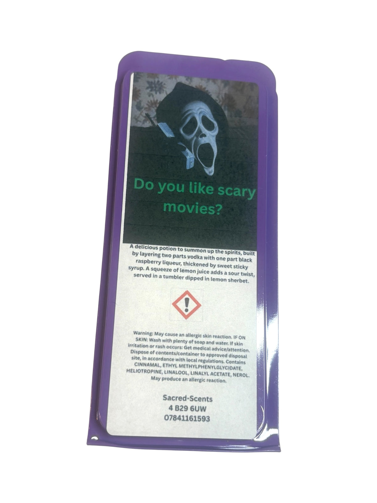 Do You Like Scary Movies wax melt clamshell