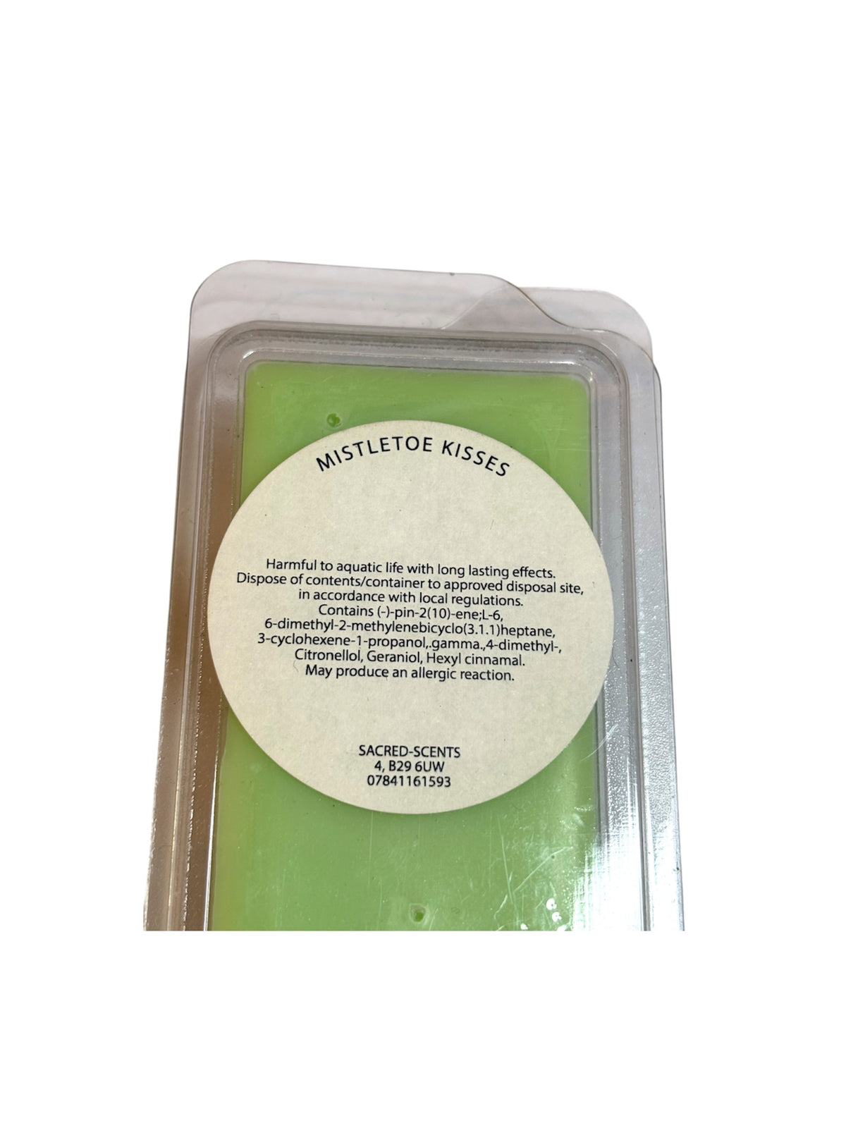 Mistletoe Kisses Christmas Wax Melt Clamshell