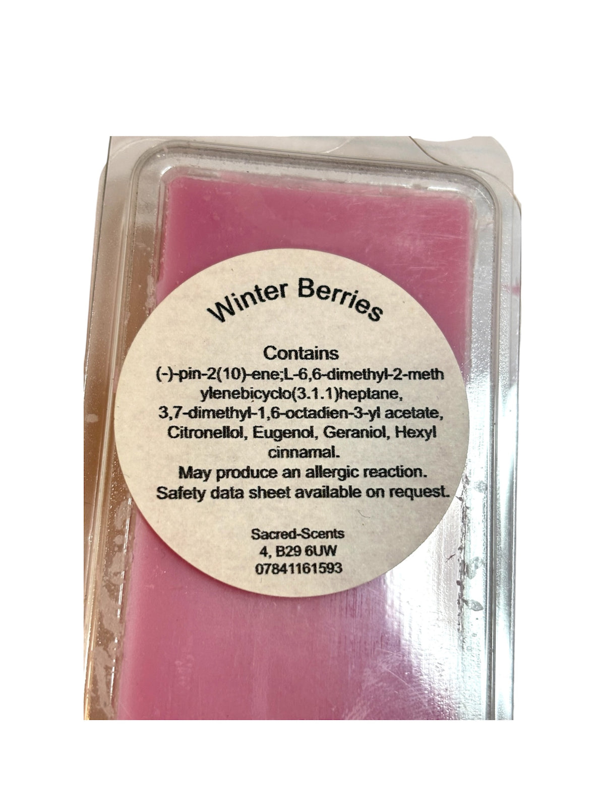 Winter Berries Christmas Wax Melt Clamshell