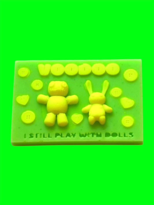 I Still Play With Dolls Voodoo wax melt shape