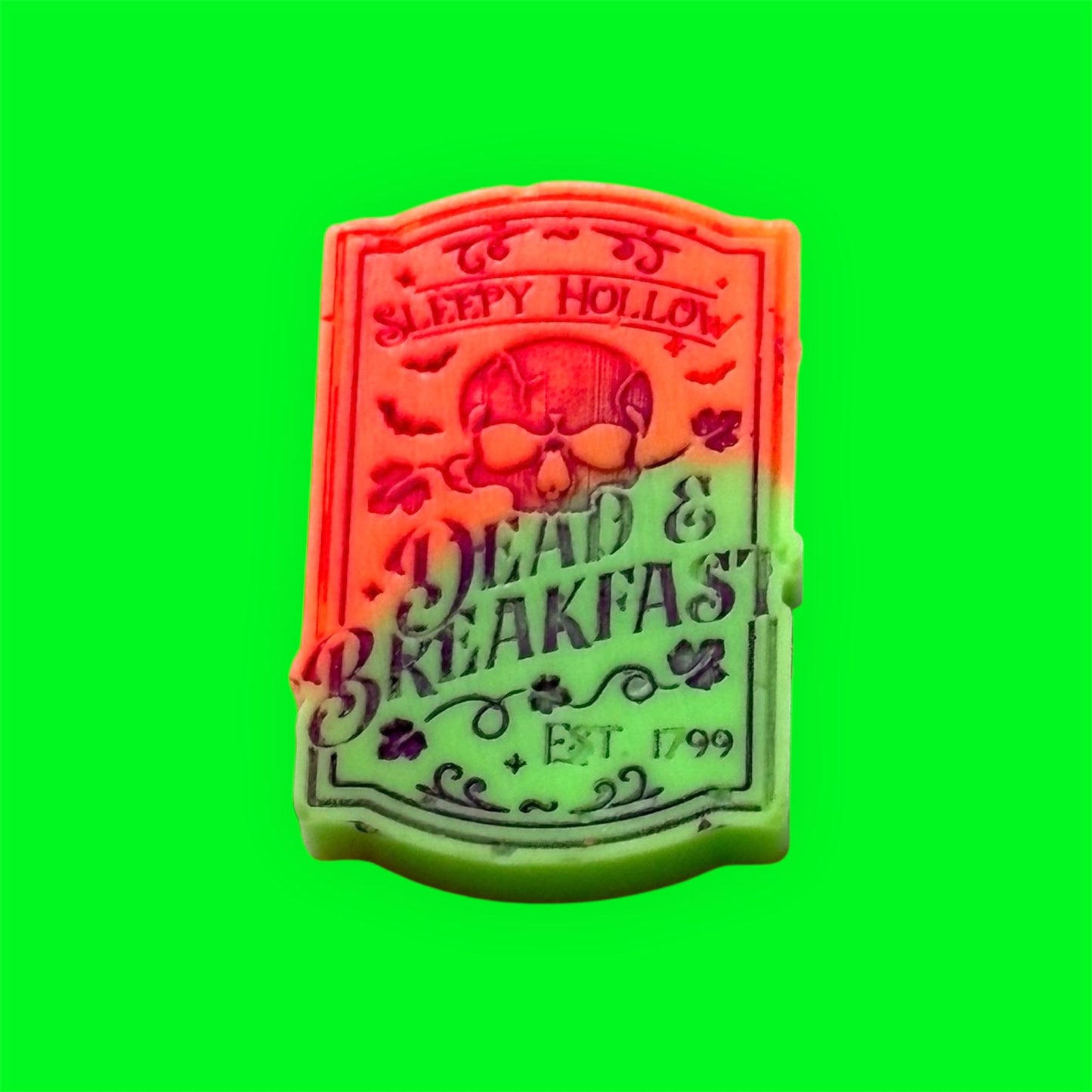 Dead & Breakfast wax melt shape