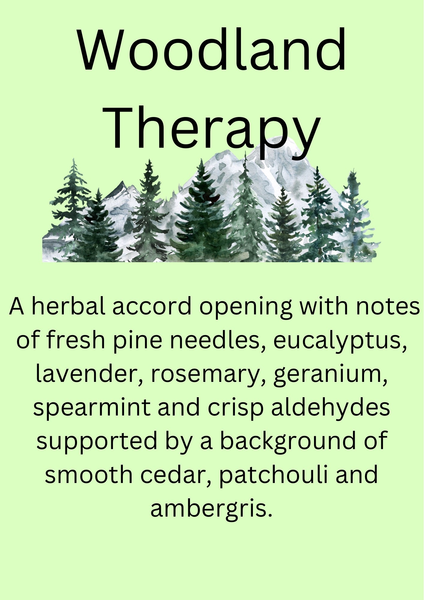Woodland Therapy Wax Melt Clamshell