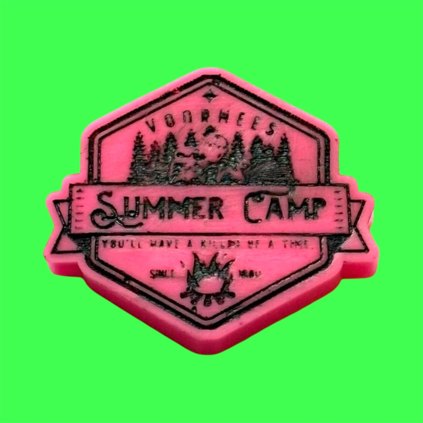 Vorrhees Summer Camp wax melt shape