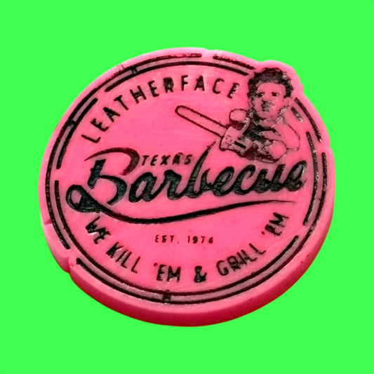 Leatherface Texas Barbecue wax melt shape