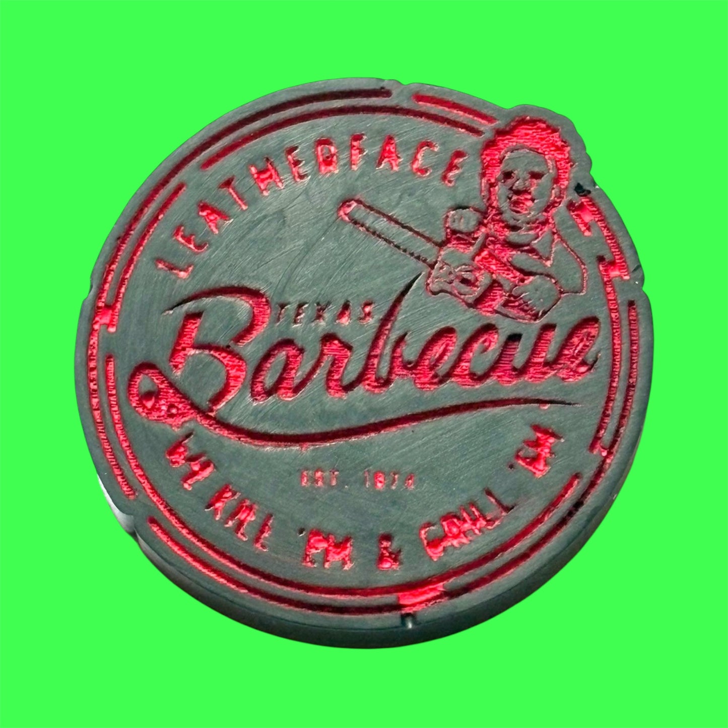 Leatherface Texas Barbecue wax melt shape