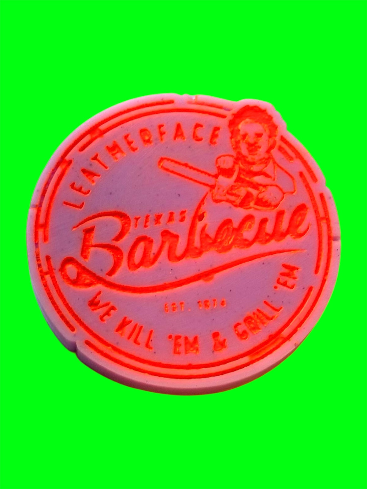 Leatherface Texas Barbecue wax melt shape