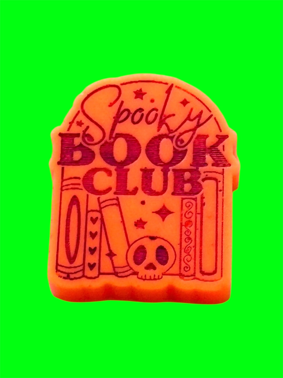 Spooky Book Club wax melt shape