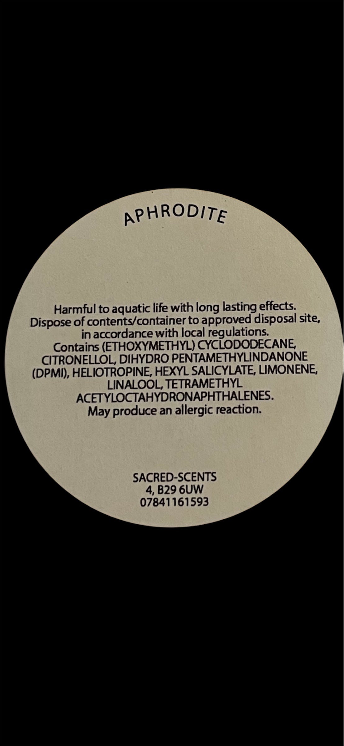 Aphrodite wax melt Clamshell