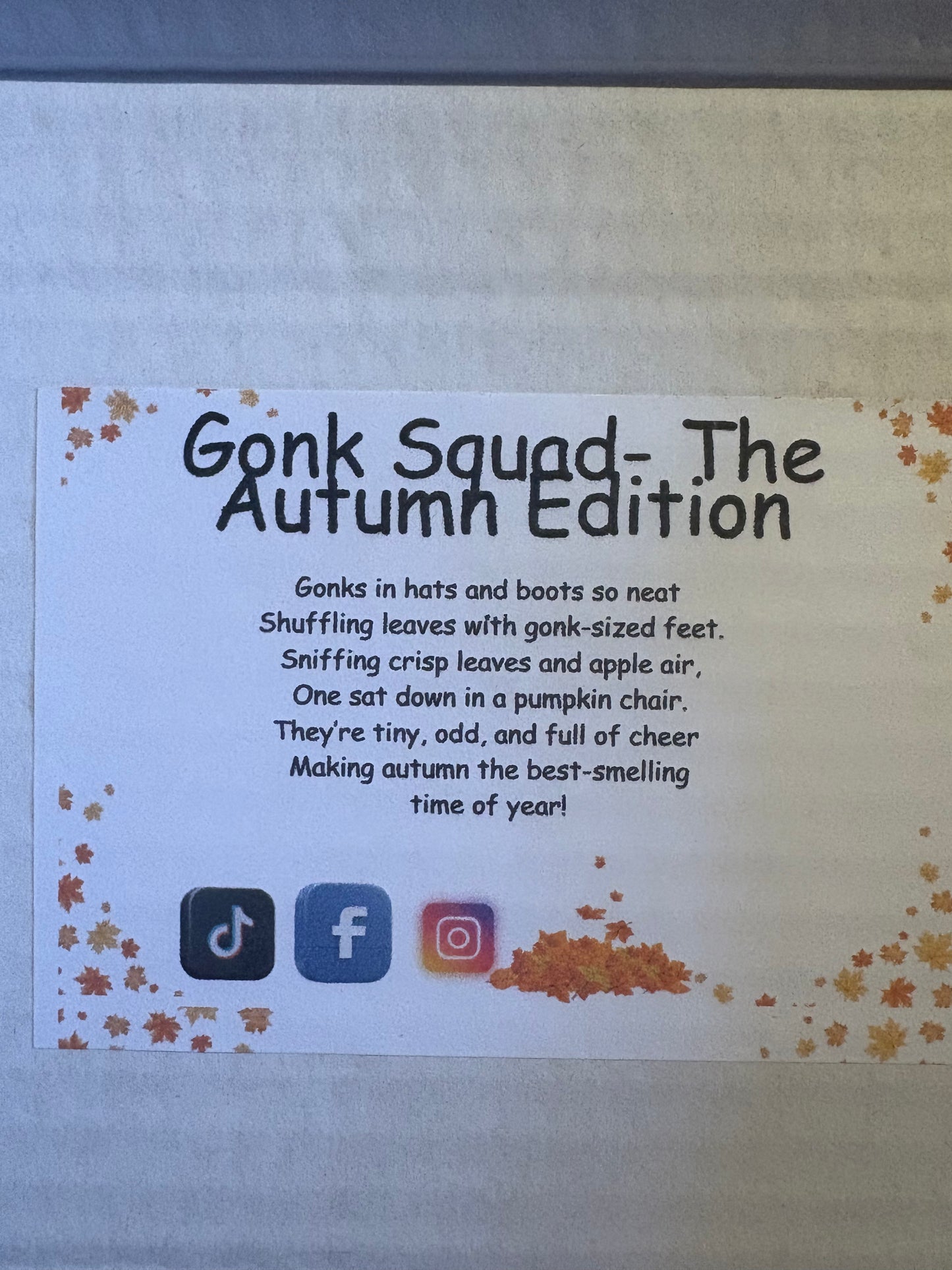Autumn Gonk Squad collection