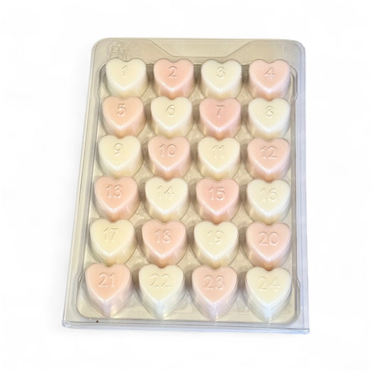24-Day Wax Melt Advent Calendar – Christmas Heart Collection