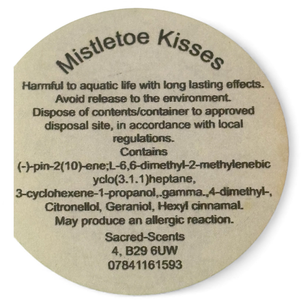 Mistletoe Kisses Christmas Wax Melt Clamshell