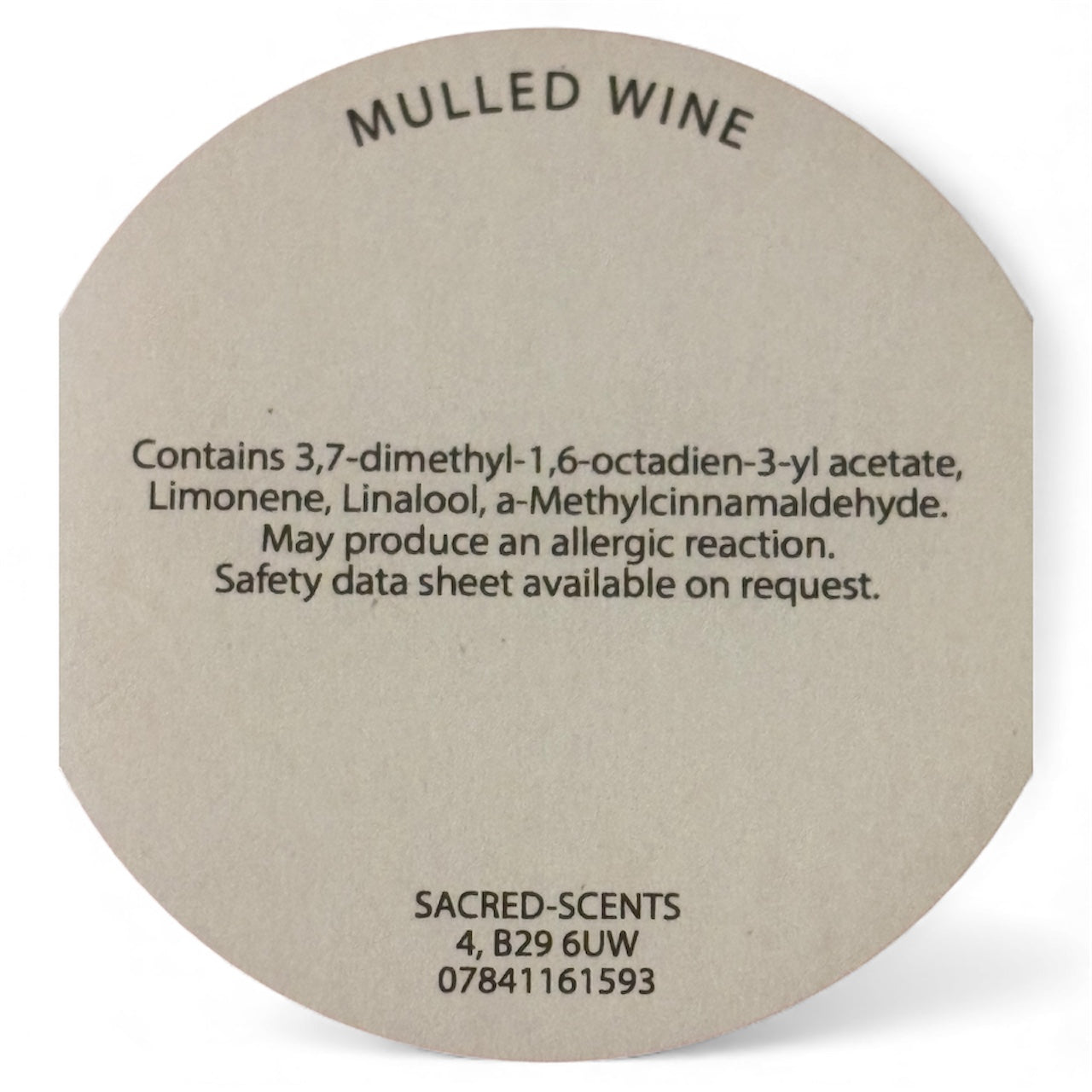 Mulled Wine Christmas Wax Melt Clamshell