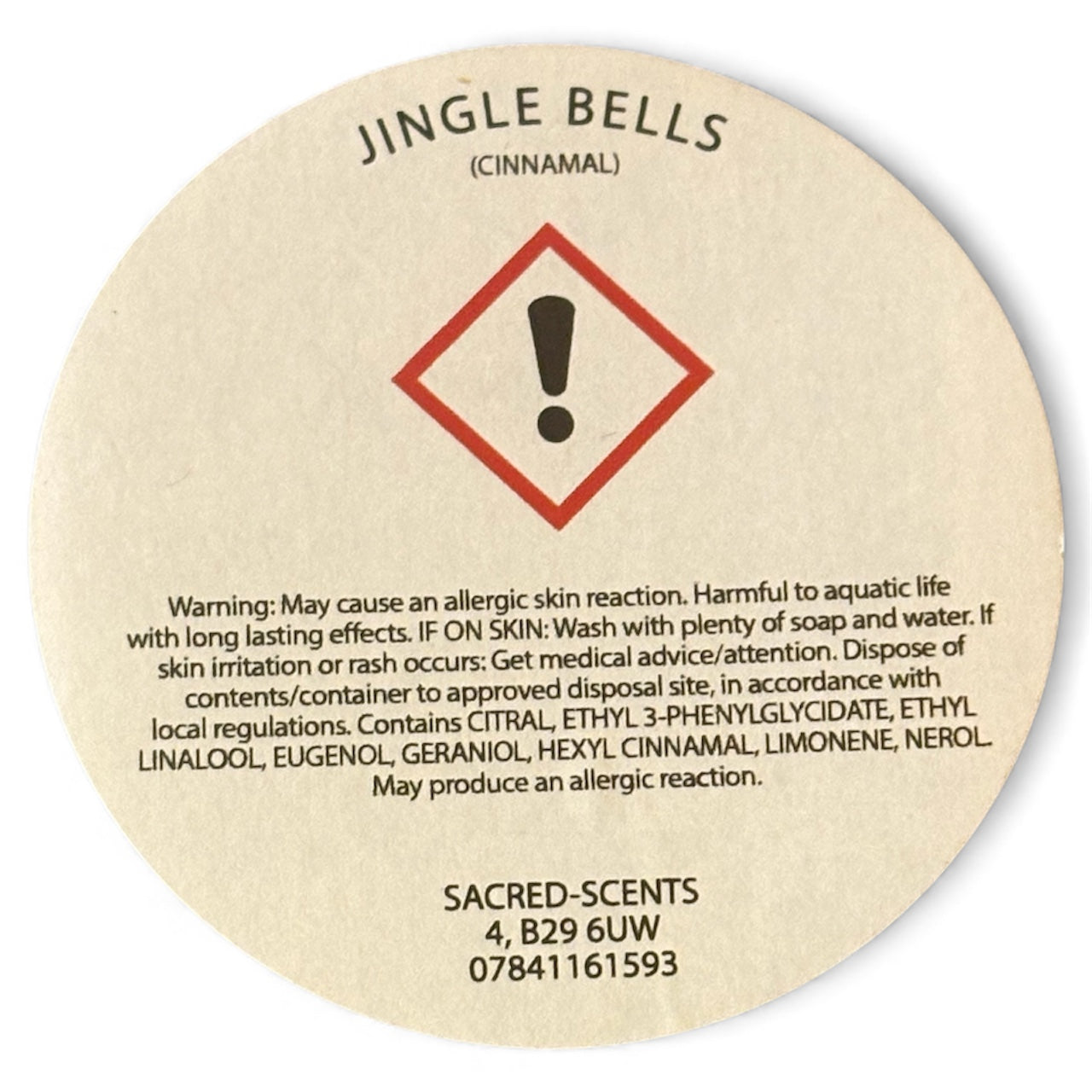 Jingle Bells Christmas Wax Melt Clamshell