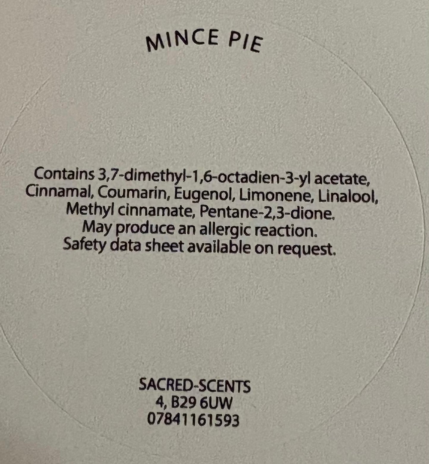 Mince Pie Christmas Wax Melt Clamshell