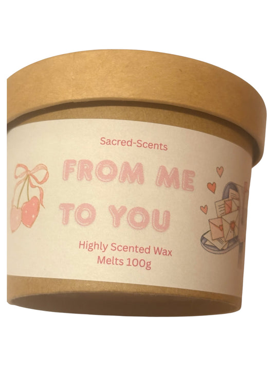From Me To You Tub of Wax Melt Hearts 100g