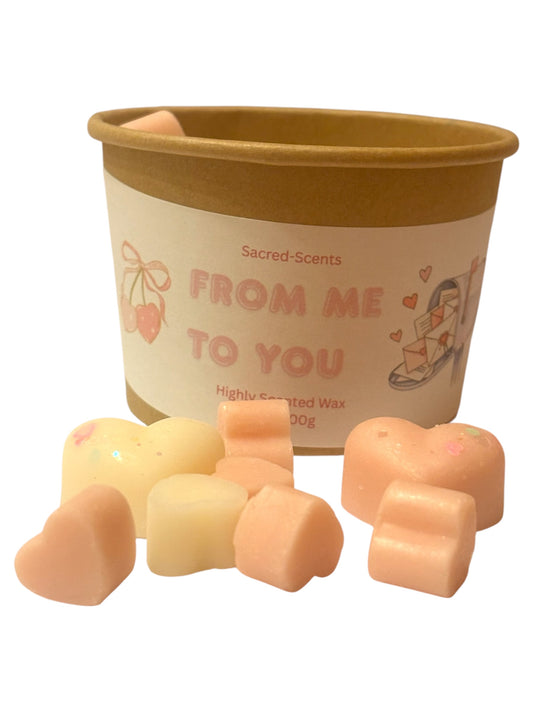 From Me To You Tub of Wax Melt Hearts 100g