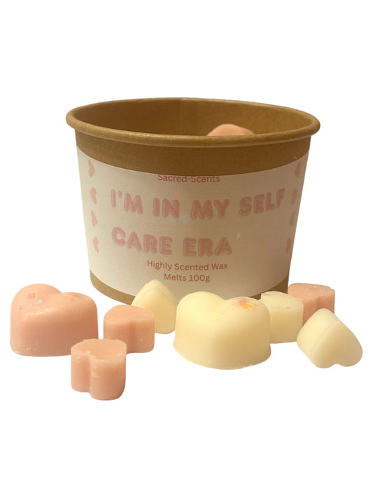 I’m In My Self Care Era Tub of Wax Melt Hearts 100g
