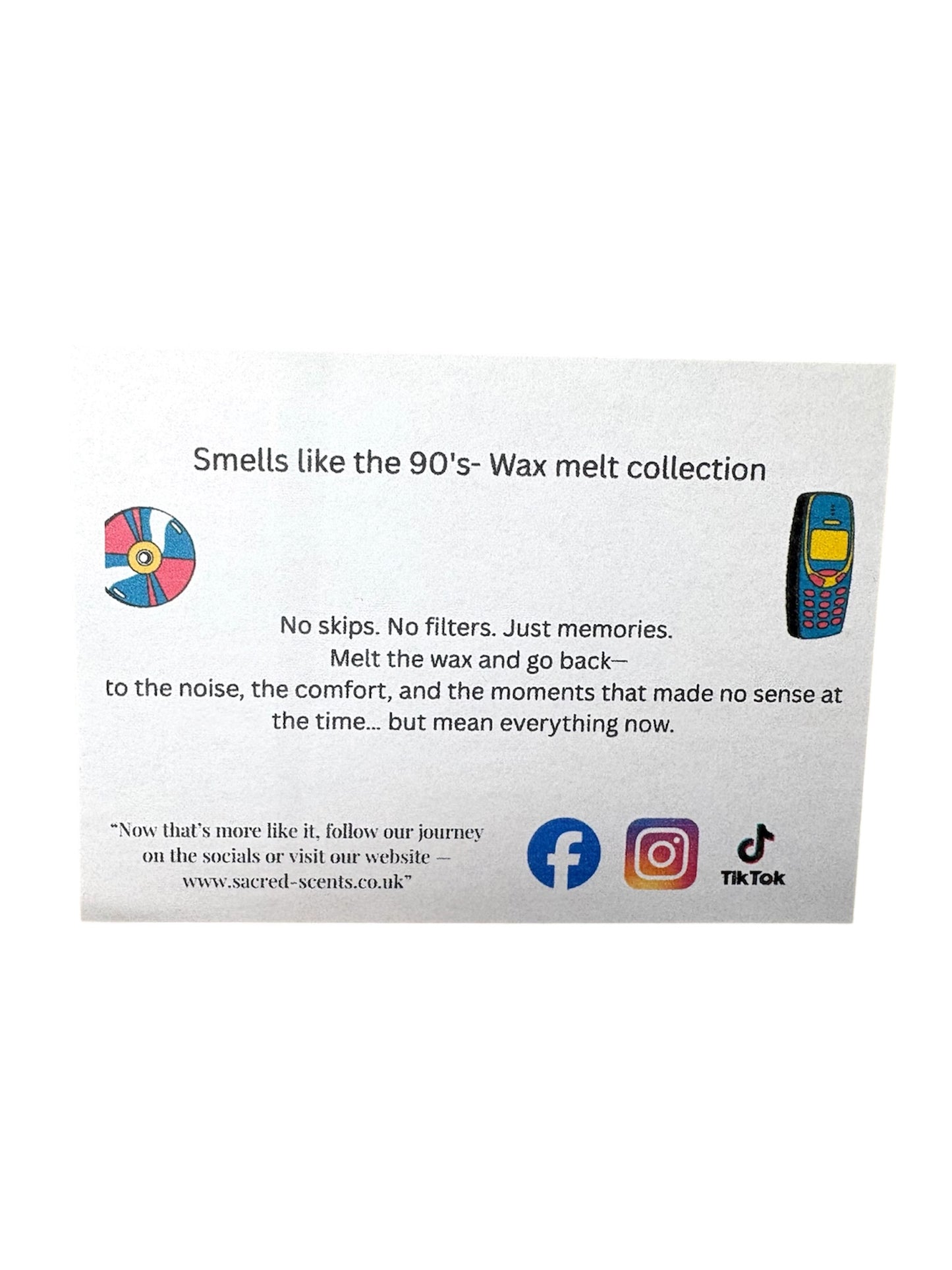 Smells Like The 90’s wax melt collection