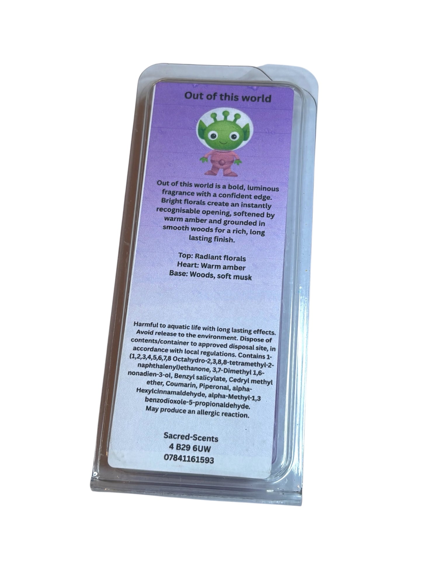Out of this World wax melt clamshell