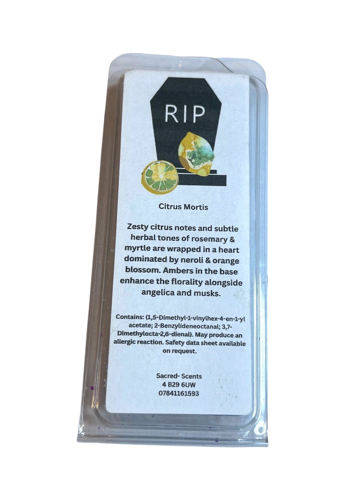 Citrus Mortis wax melt clamshell