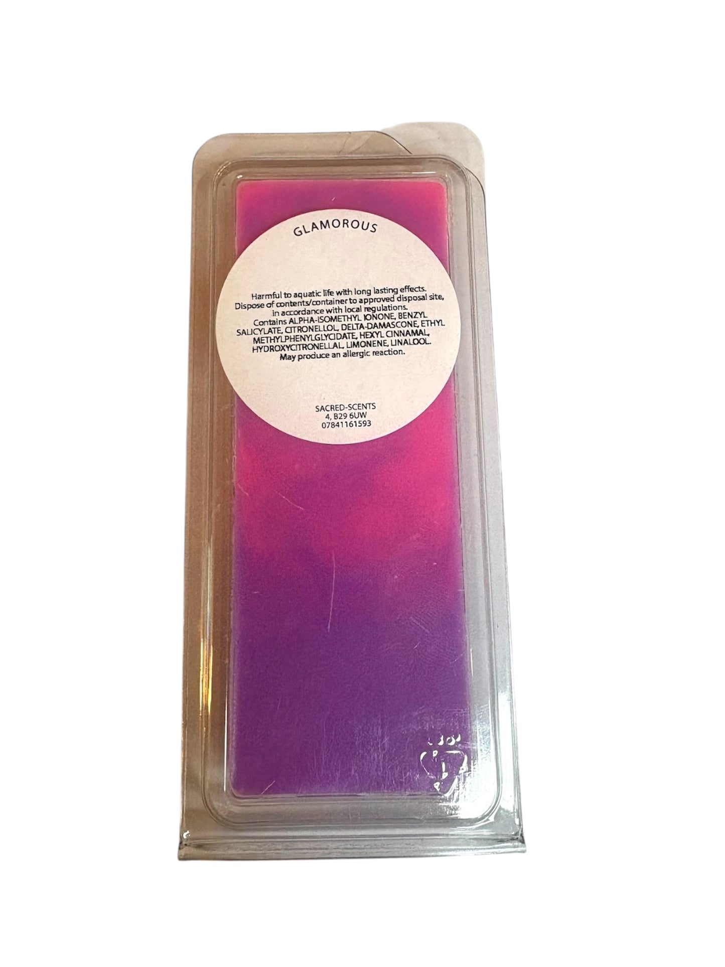 Glamorous Wax Melt Clamshell