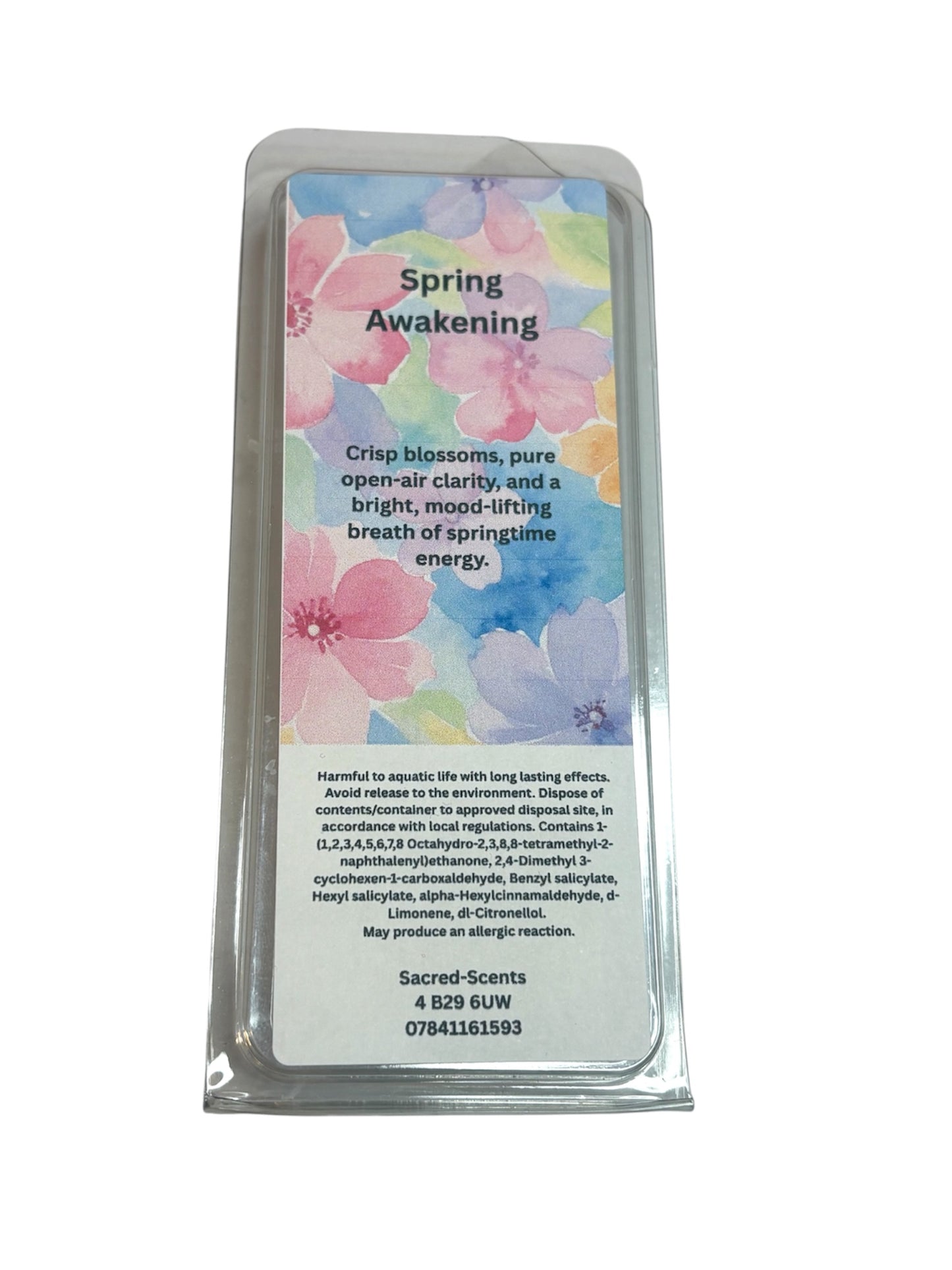 Spring Awakening wax melt clamshell