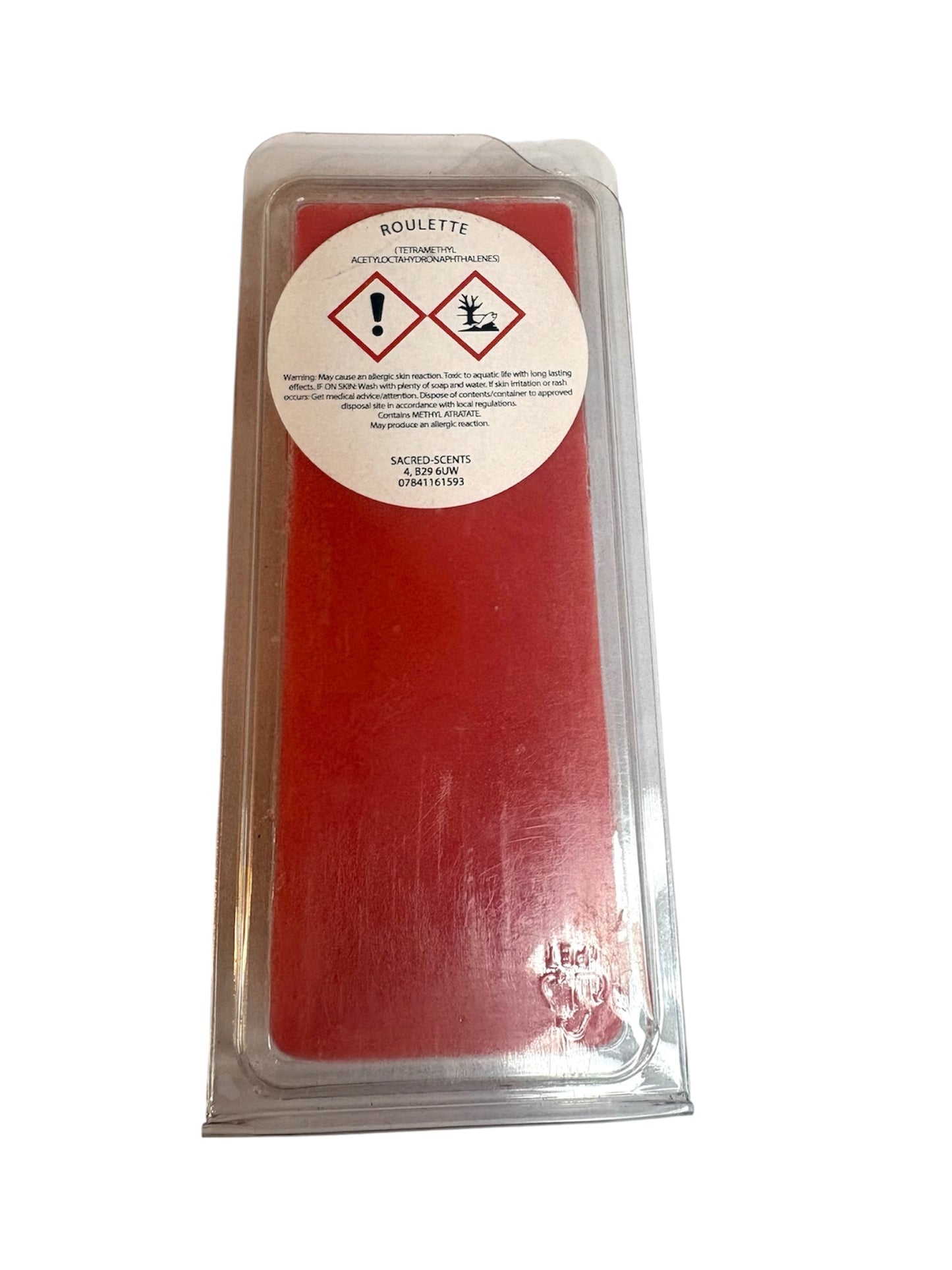 Roulette Wax Melt Clamshell