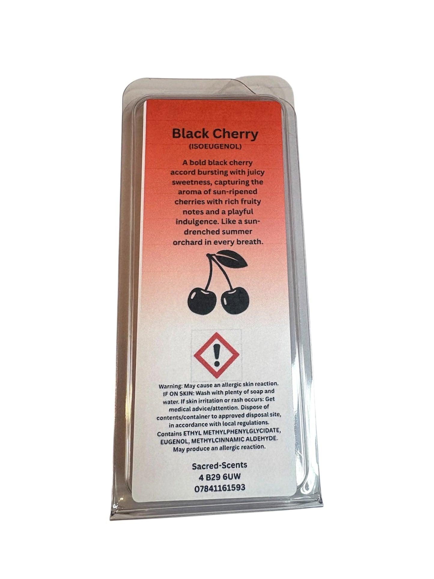 Black Cherry wax melt clamshell