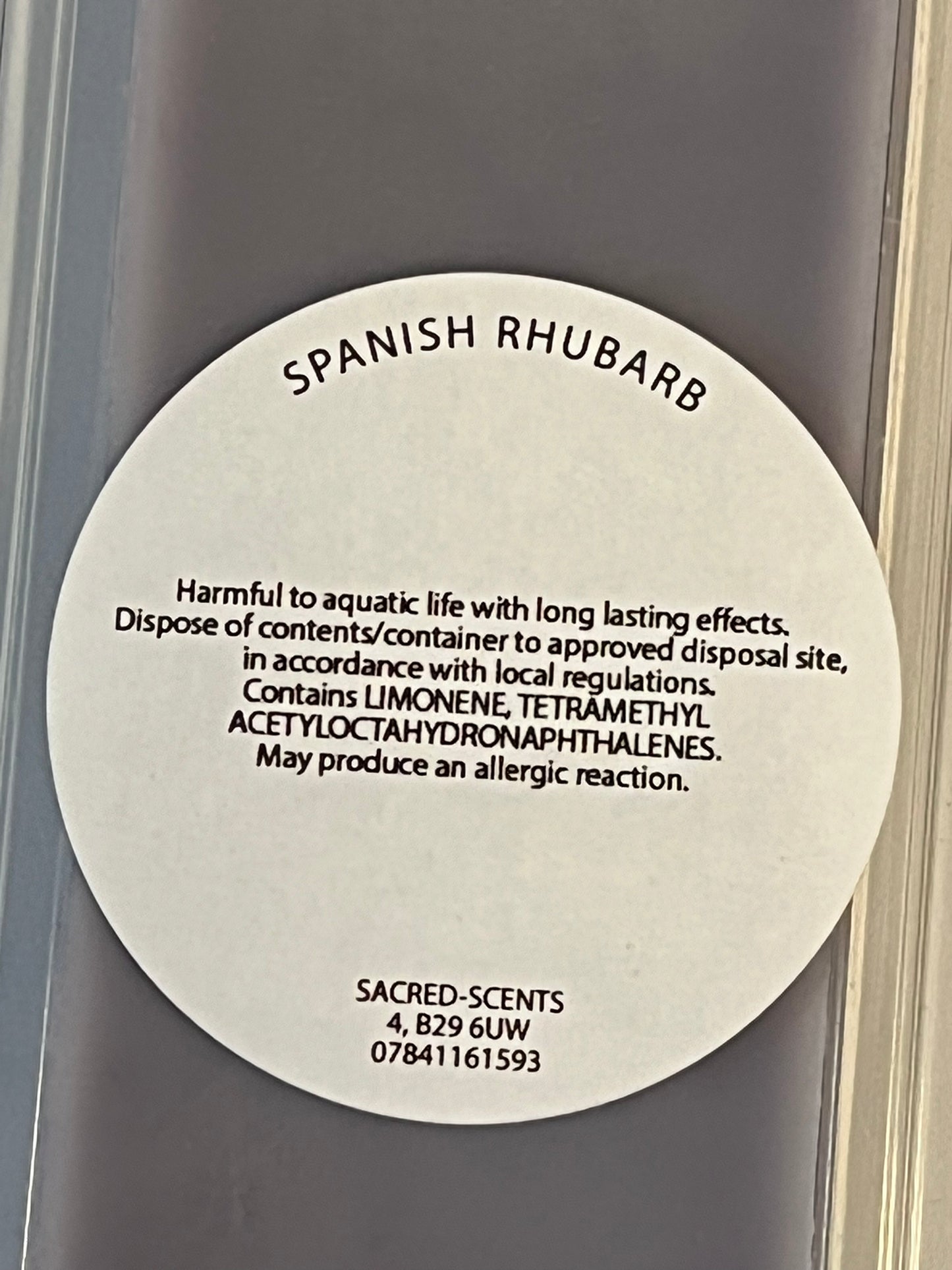 Spanish Rhubarb Wax Melt Clamshell