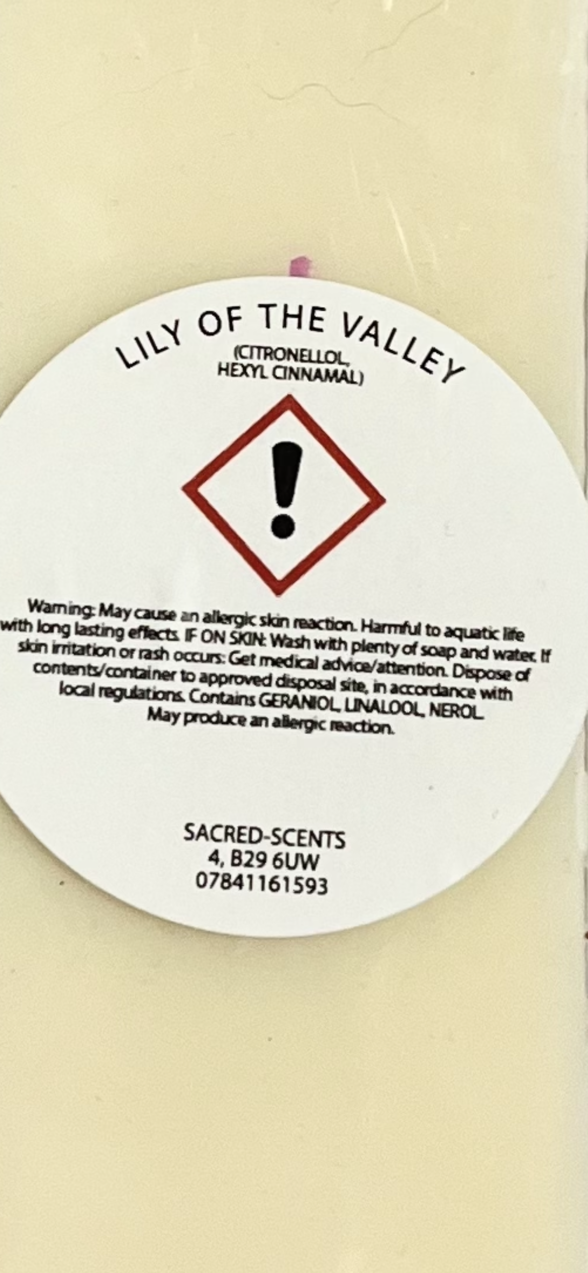 Lily of the Valley clamshell