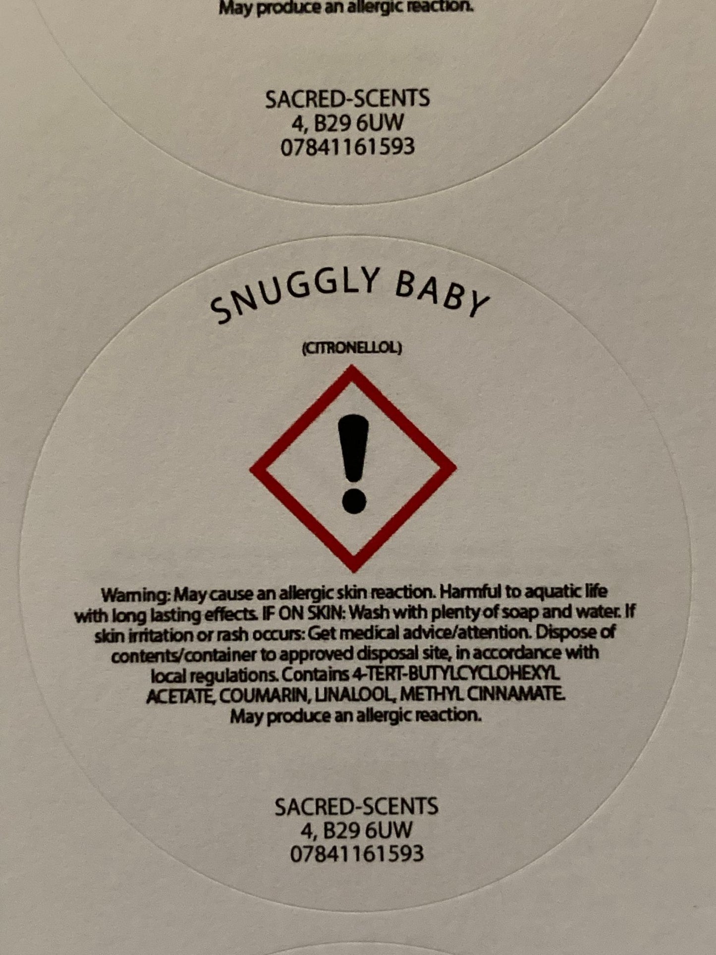 Snuggly Baby Wax Melt Clamshell